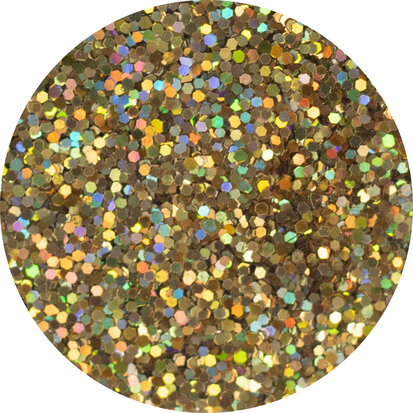 Goud Laser Glitters - 30 gr. - Rainbow effect