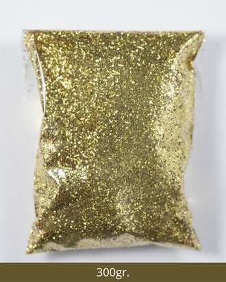 Goud glitters - 300 gram - Maxi