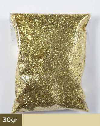 Goud glitters - 30gr. mini