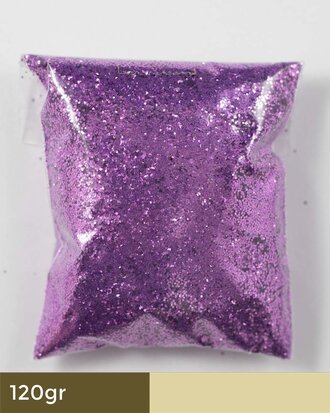 Paars Glitters - 120 gr. midi