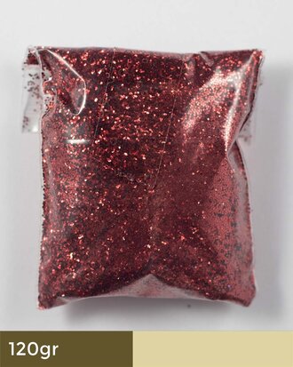 Rood Glitters - 120gr midi