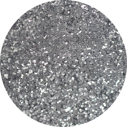 Zilver glitters - 300gr. maxi