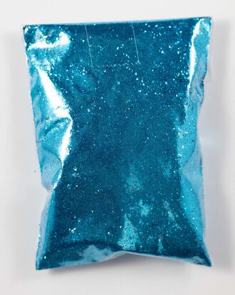 Blauw Glitters - 120 gr. midi