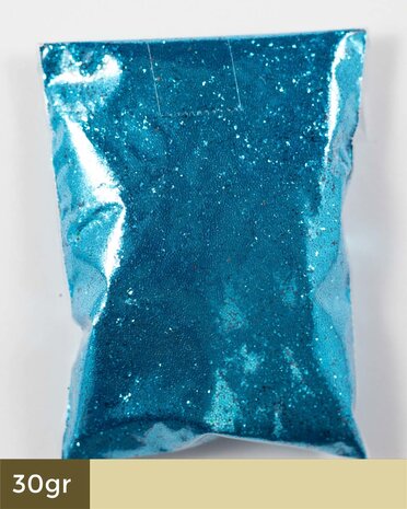 Blauw Mini Glitters - 30 gr. - Geeft een prachtige blauwe gloed