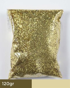 Goud glitters - 120 gram - Midi